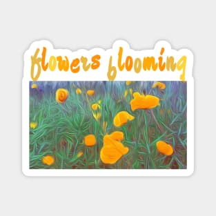 Blooming flowers Magnet