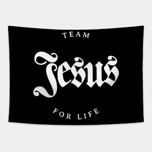 Team Jesus for life, Christian, Jesus Christ Tapestry