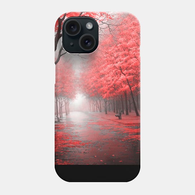 Path with trees Phone Case by nunachan