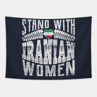 Stand with Iranian women grungy version 3 Tapestry