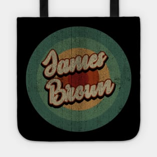 Circle Retro Vintage James Brown Tote