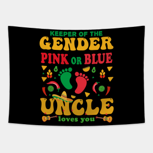 Pregnancy Announcement Cinco De Mayo Gender Keeper Uncle Tee Tapestry