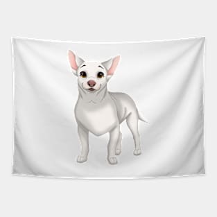 White Chihuahua Dog Tapestry