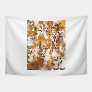 Corgis Tapestry