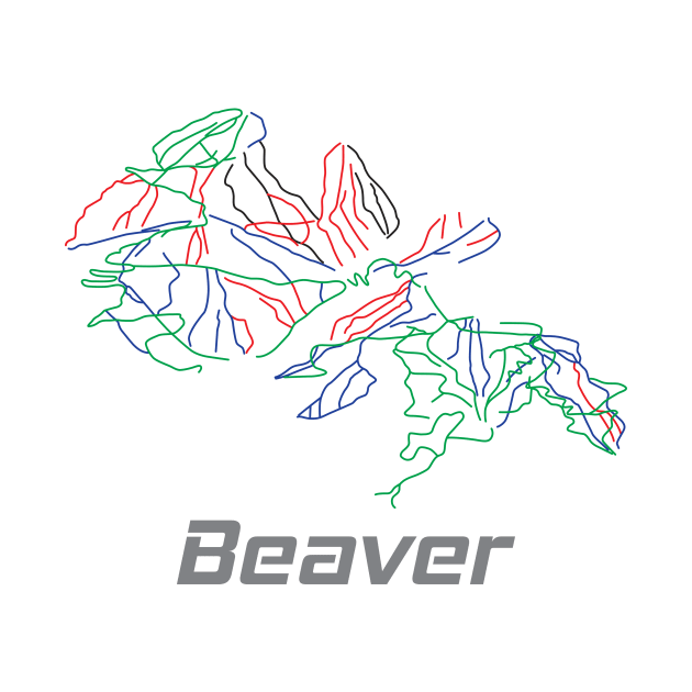 Beaver Colorado Ski Pist Map by yeoys