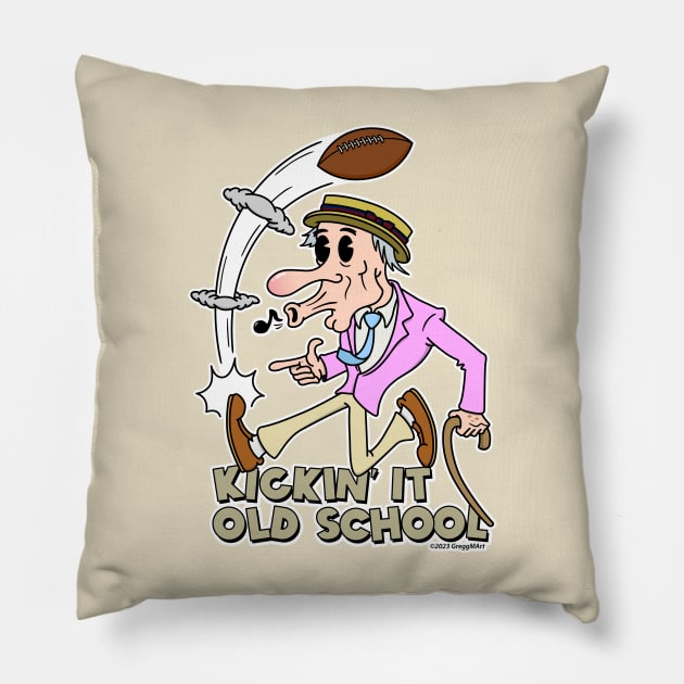 Kickin' it Old School Pillow by Gregg.M_Art