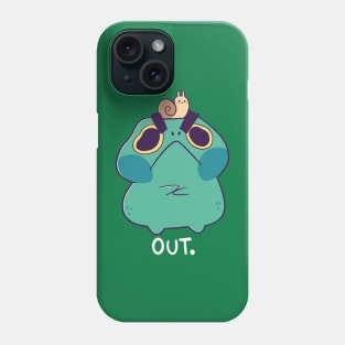 Frog says Out Phone Case