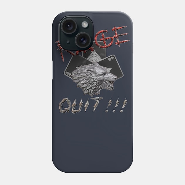 Rage Quit Phone Case by Acewolf