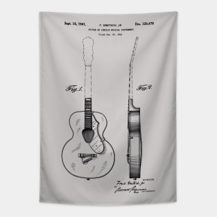 Acoustic Guitar Patent Print 1941 Tapestry