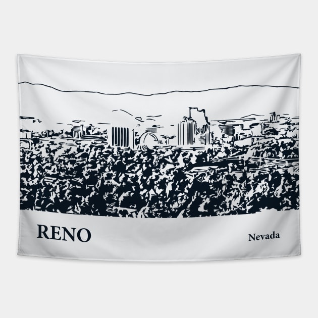 Reno - Nevada Tapestry by Lakeric