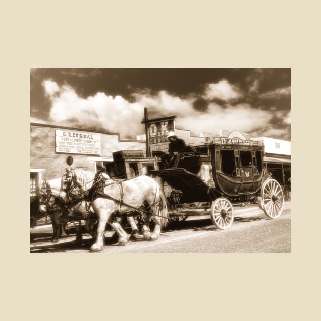 Tombstone Arizona Vintage Stagecoach by JimDeFazioPhotography