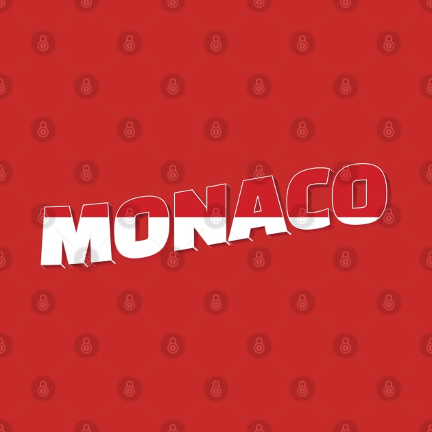 Monaco Vintage style retro souvenir by DesignerPropo