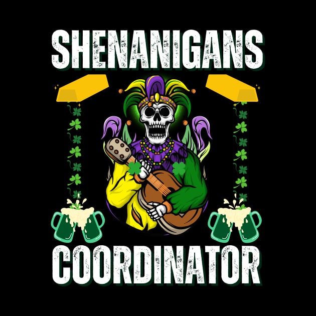 Shenanigans Coordinator - Skull Joker Playing Guitar by theworthyquote