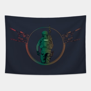 SWAT team Tapestry