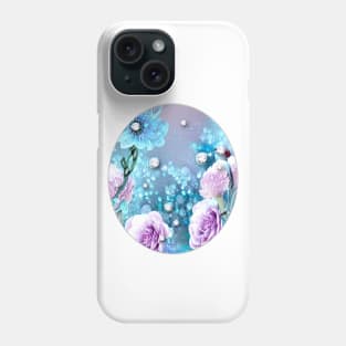 Floral. Flowers and Diamonds Phone Case