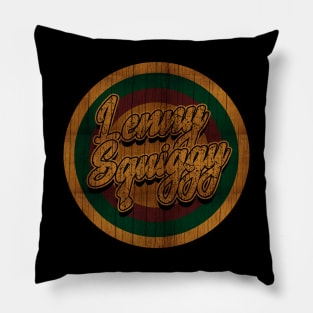 Circle Retro Lenny Squiggy Pillow