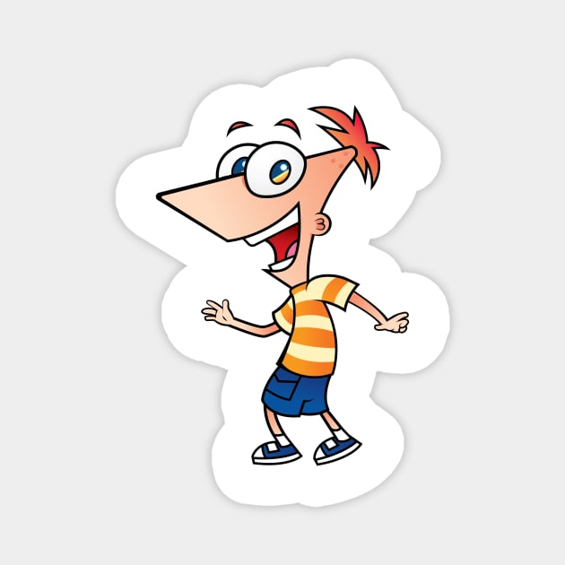 Happy Phineas Magnet by kaelabp
