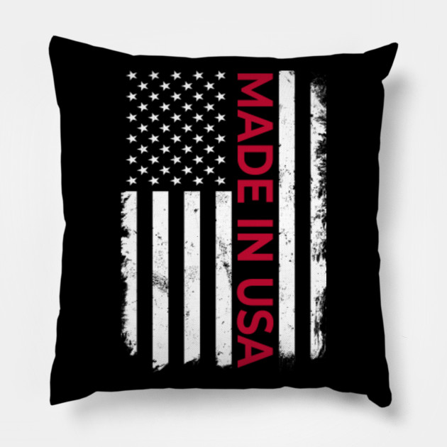 Made In Usa American Flag Made In Usa Pillow Teepublic Au