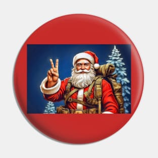 Peace time Santa Pin