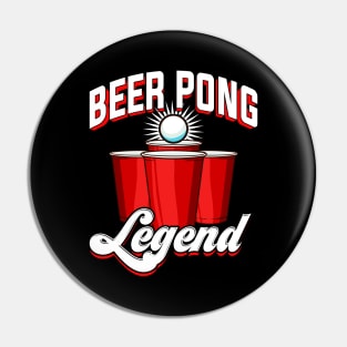 Beer Pong Legend Funny Beirut Beerpong College Pin