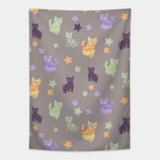 Magic kitten stars Tapestry