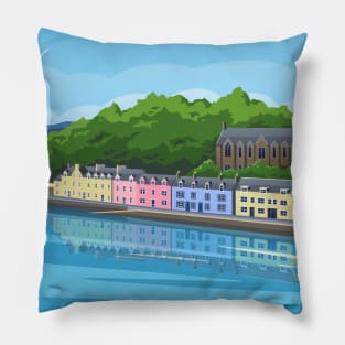 Isle Of Skye - Portree Bay, Scotland Pillow