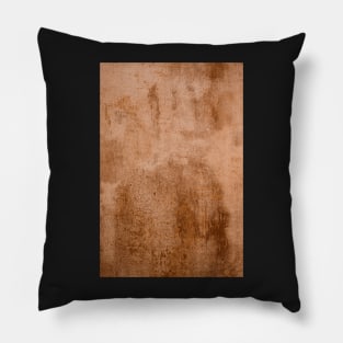 Old rusty metal plate Pillow