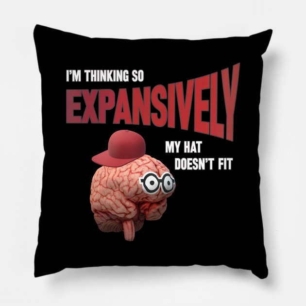 Expansive Thinking Pillow by UltraQuirky