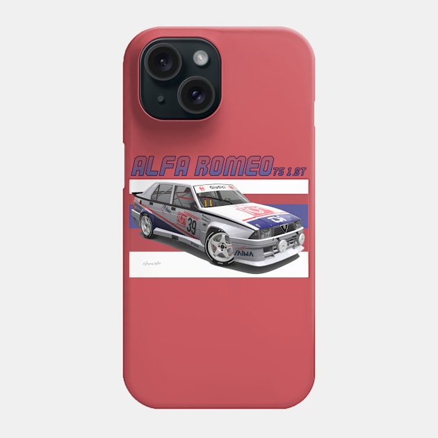 Alfa Romeo 75 Phone Case by PjesusArt