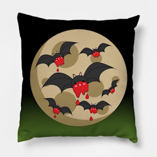Ketchup Eater Vampire Bats Pillow
