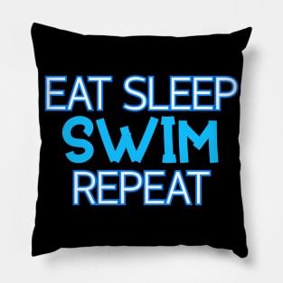 Eat Sleep Swim Repeat Pillow