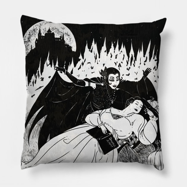 Season's Greetings: Vamp's Harvest Pillow by jkbees