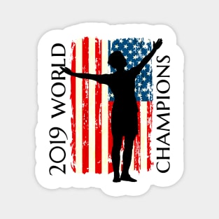 Women's Soccer World Champions Magnet