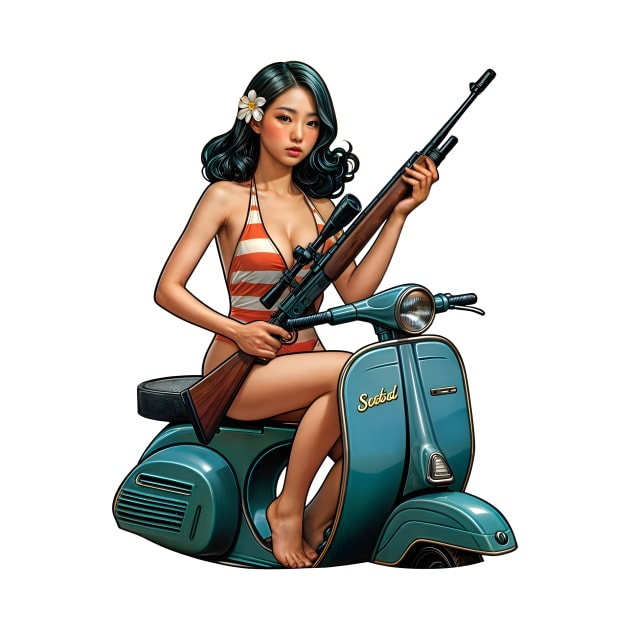 Scooter Girl by Rawlifegraphic