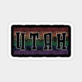 LGBTQ PATTERN USA UTAH Magnet