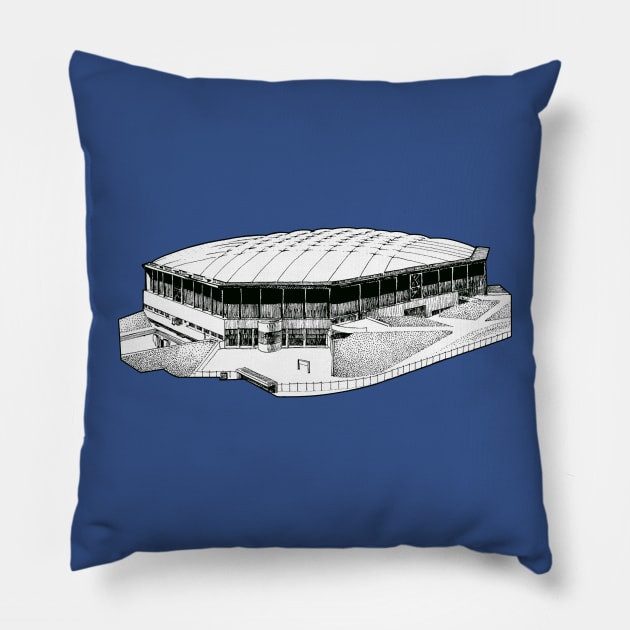 Pontiac Silverdome Pillow by Colonel JD McShiteBurger