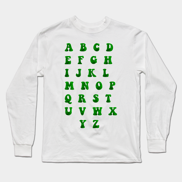 A To Z Cheetah Leopard Pattern Letter A To Z Long Sleeve T Shirt Teepublic