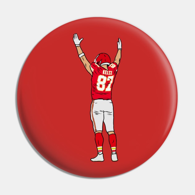 Travis Kelce Embrace The Crowd Pin by rattraptees