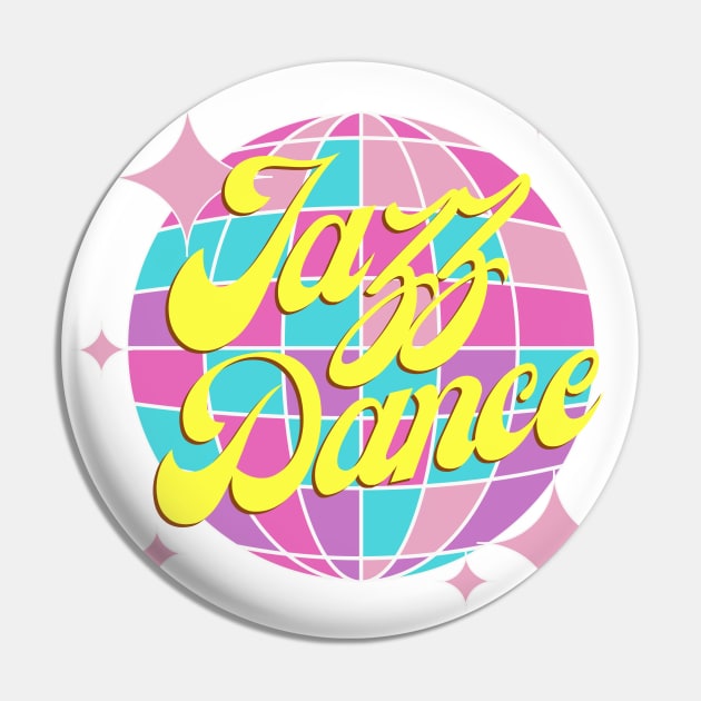 Jazz dance disco ball for kids and teens in colorful Comic Design Pin by Bailamor