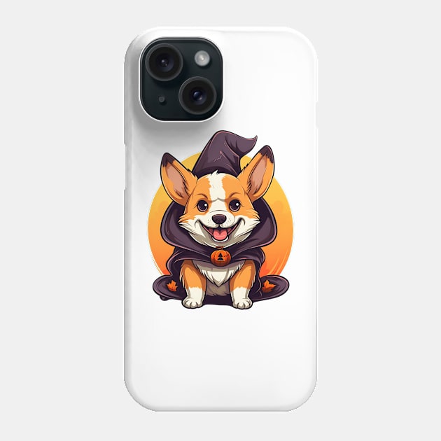 Halloween Pembroke Welsh Corgi Dog #1 Phone Case by Chromatic Fusion Studio