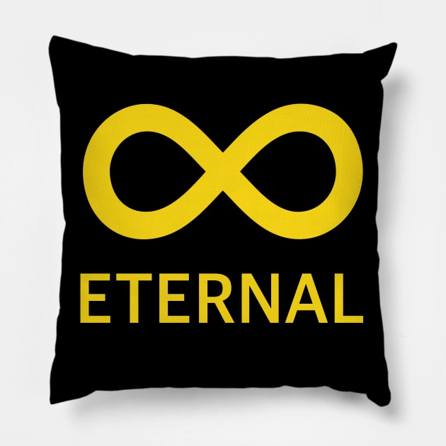 Eternal Infinity Symbol Pillow by Random Beauty