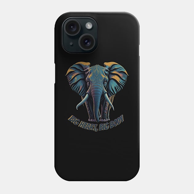 Elephant, Big heart, big body Phone Case by ElArrogante