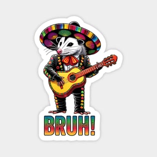Mariachi Possum Cinco De Mayo Bruh! funny design Magnet