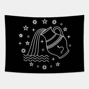 Aquarius Zodiac Tapestry