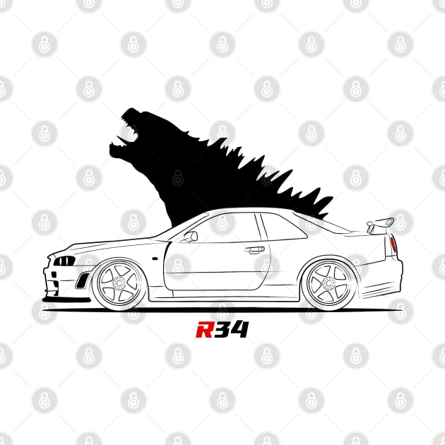 Skyline JDM R 34 by GoldenTuners