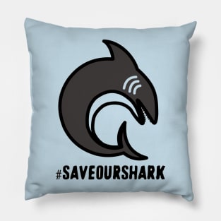 Save Shark T-Shirt Pillow