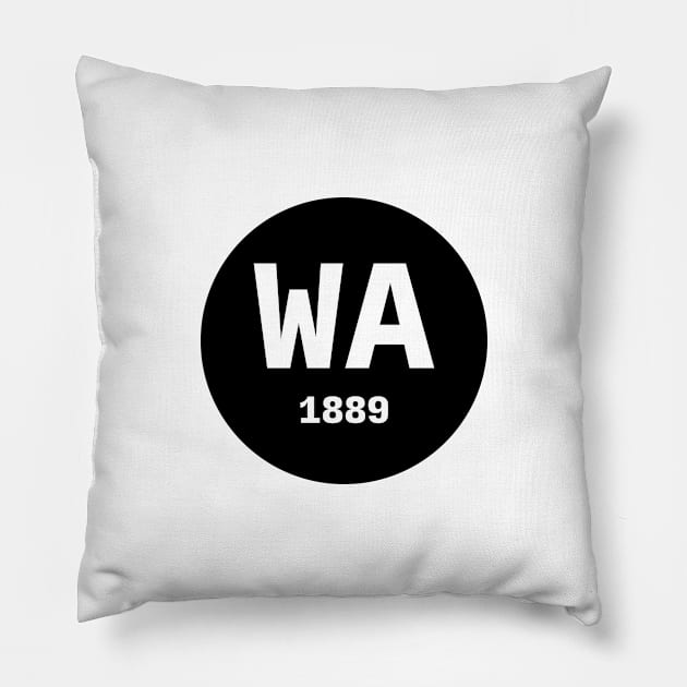 Washington | WA 1889 Pillow by KodeLiMe