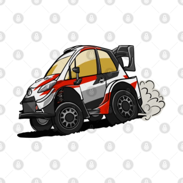 Yaris GR Rally Caricature by HSDESIGNS