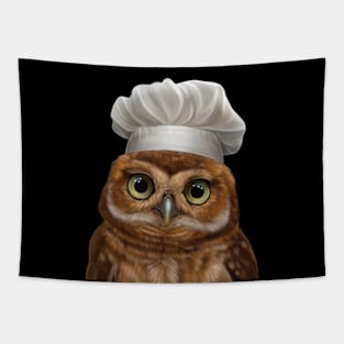 Owl Chef Tapestry