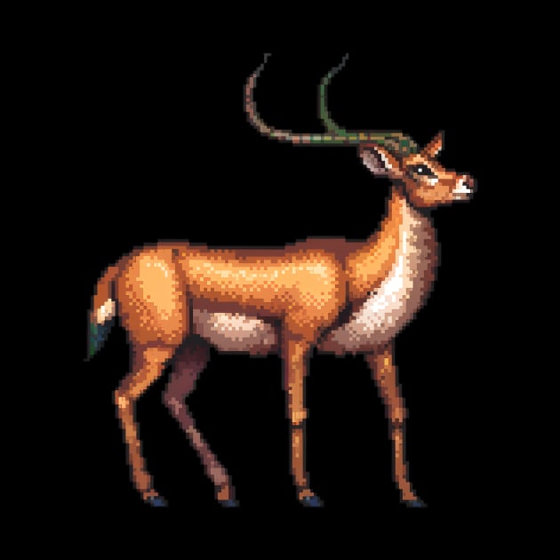 Pixel Antelope by Animal Sphere